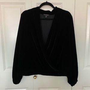 Banana Republic black Velvet sweater
